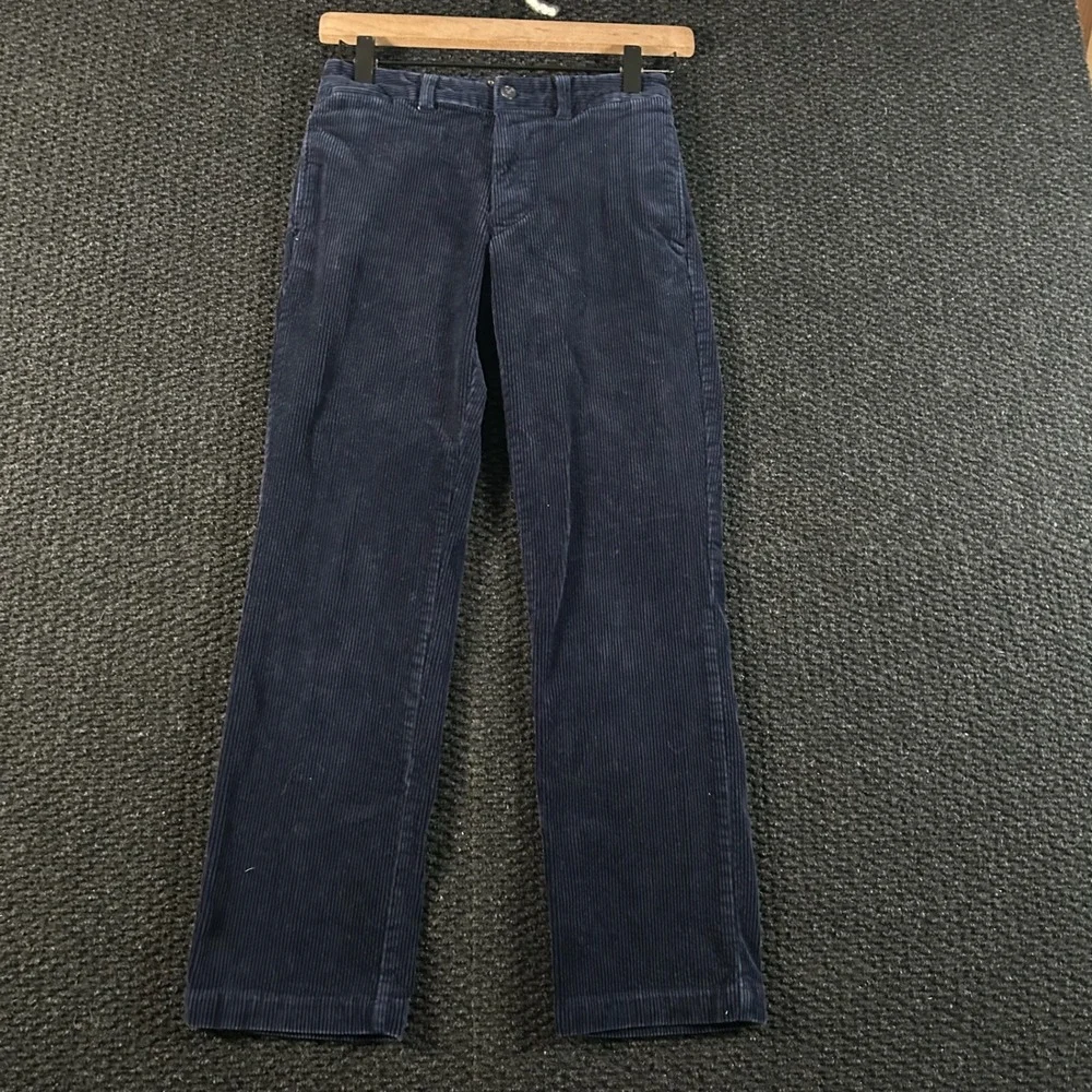 Polo‎ Ralph Lauren Kids Navy Corduroy Pants Size 10 Embroidered Pony